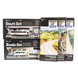 Faller HO scale roadway system: Two starter packs, ref 1634 with coach and 1636 with lorry (both