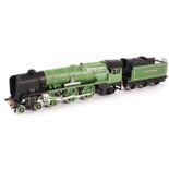 A Wrenn 00 Gauge Locomotive: W2237, a rebuilt West Country class 4-6-2 in SR Malachite green as