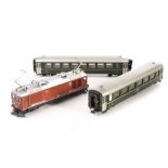 Roco O scale Metre-Gauge (24mm Gauge) Locomotive and Fama rolling stock: comprising Bo-Bo electric