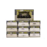 Wrenn 00 Gauge short wheelbase freight stock: fourteen assorted wagons, including 6 different salt