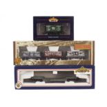 Bachmann 00 Gauge Rolling Stock: including 2 maroon suburban coaches, 5 BR brown Ore wagons,