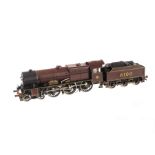 A Rivarossi HO Scale ‘Royal Scot’ Locomotive: in LMS Maroon as no 6100 ‘Royal Scot’, in original