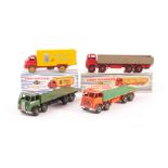 A Dinky Supertoys 901 Foden Diesel 8-Wheel Wagon, 2nd type red cab and chassis, fawn truck body,