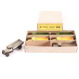 A Dinky Toys 25e Tipping Wagon Trade Box, comprising six Tipping Wagons, all type 3 closed