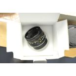 A Leitz Summicron-R f/2 50mm Lens, E55, engraved 'Leitz-Eigentum' to side, in maker's box Lots 69 to