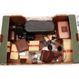 Rollei Accessories: quantity of various Rollei accessores including adapters, caps, cases and