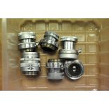 Various Leitz Lenses: quantity of various Leitz lenses including Summar f/2 50mm, Summarit f/1.5