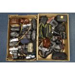 Various Cameras: quantity of various cameras including, Pentax MX, Olympus MJU II, and more (2