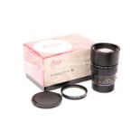 A Leitz Summicron-M f/2 90mm Lens, E55, black, serial no. 3299046, body, VG, elements, VG, in