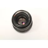 A Carl Zeiss Jena Pancolar f/1.8 50mm lens, screw mount