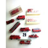 Solido Fire and Emergency Vehicles: various models, three boxed, VG-E, boxes G (12), together with a