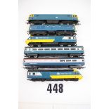 BR Blue era OO Gauge Diesel Trains by Triang and Hornby: comprising class 47 421, class 31 D5572,