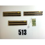 O Gauge Accessories; including three pairs of Hornby Carriage Boards, F, Ashford Station sign (re-