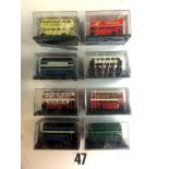 Oxford Road Show Boxed Buses: various models, including duplicates, M, boxes VG (29)