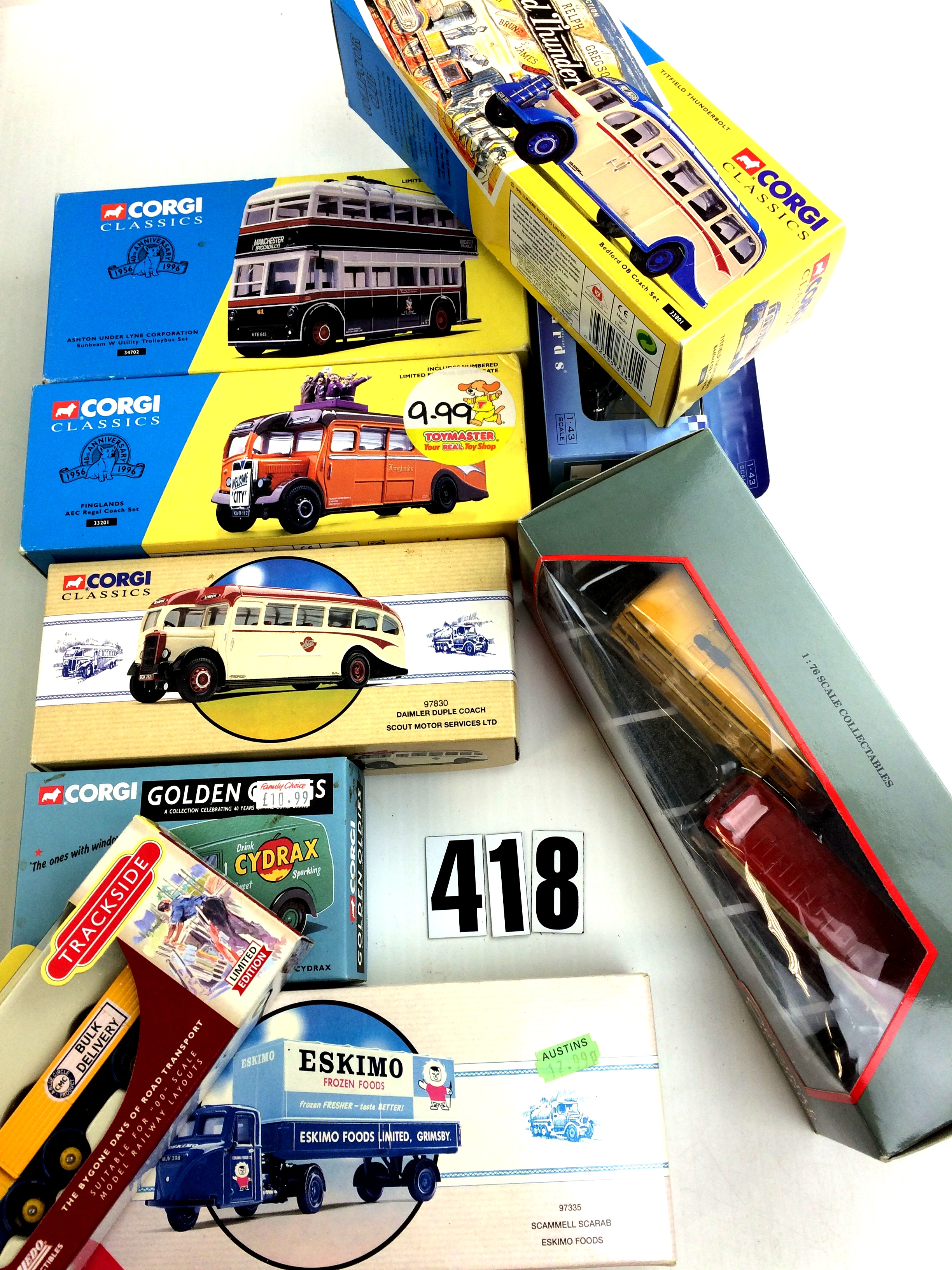 A collection of OO and O scale model road vehicles: including models by SkaleAutos, Corgi OOC,