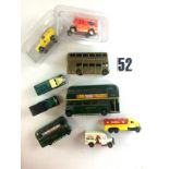 A Collection of Commercial and Public Transport Vehicles: various makers and models, some