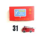 Tri ang Minic Mini Motorways OO/HO Gauge Fire Engine: model M 1550, 'Kent Fire Brigade', in original