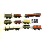 Trix 00 Gauge drop link coupling Tankers and other Rolling Stock: including Shell red (4) and UD