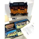 A Hornby 3½" Gauge 'Rocket' coach: in original box, complete with name transfer sheet, VG-E, box