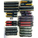 Hornby OO Gauge OO Diesel DMUs; including 4-car BR Green, 3-car blue and grey, and three sets of