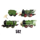 Hornby O Gauge Clockwork SR and LNER green 0-4-0 Tank and Tender  Locomotives: LNER Type 101 No