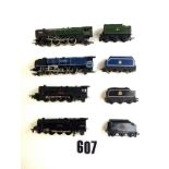 Tri-ang 00 Gauge Princess Locomotives and later Hornby City Locomotive: early black plunger '