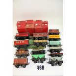 Hornby O Gauge Rolling stock stock: several in original boxes, including No1 Refrigerator van,