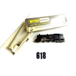 A Wrenn 00 Gauge W2218 BR black 2-6-4T, with instructions, in original box, stamped Packer No 3