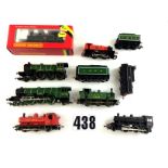 OO Gauge Locomotives and empty boxes by Hornby: including boxed R058 'Jinty', unboxed LNER green '