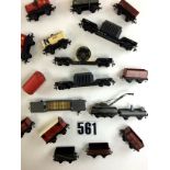 Trix Twin Railway OO Gauge post-war freight stock: including Weltrol wagons with transformer (2),