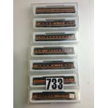 Con-Cor N Gauge 'Great Northern' Coaches, individually boxed VG-E boxes G (9)