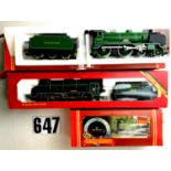 Hornby OO Gauge SR Steam Locomotives: comprising R154 'Sir Dinadan', R380 'Stowe' and R261 class