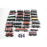 Unboxed OO Gauge Freight Stock by various makers: comprising Hopper wagons and Open wagons by