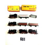 Trix Express HO Gauge Tank Locomotives and Rolling Stock: unboxed, black 0-4-0 Continental Tank  (5,