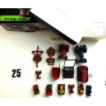 A Collection of Die Cast Farm Machinery and Vehicles: various makers, together with other items (