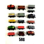 Late Trix 00 Gauge Wagons: including Tankers, Container trucks, Private Owners open wagons,