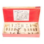Britains set 181 Boy Scout Display, VG, gate G, box F, pieces almost mint still strung in box, but