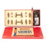 Britains set 1897 Army Motor Ambulance with Doctor, nurses, attendants, stretchers etc, post WW2