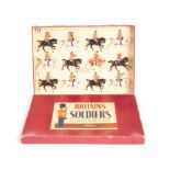 Britains set 9406 Band of the Life Guards, post WW2 version, still strung, VG in VG box box with