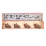 Britains set 200 Motor Cycle Corps in Whisstock box, G in G box, figures lightly worn. Box