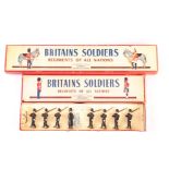 Britains sets 138 French Cuirassiers and 2009 Belgian Army in greatcoats, in ROAN boxes, 138 G