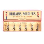 Britains set 216 Argentine Infantry in ROAN box, VG in VG box,