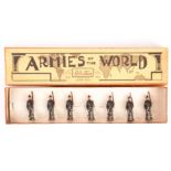 Britains rare unlisted set 1913 Cameronian Rifles, made 1940 - 41 only. Figures VG still strung in