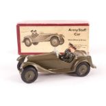 Britains set 1448 Army Staff Car, 2nd version. VG in VG box.  Vehicle with minor chips to wings,