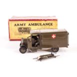 Britains set 1512 Army Ambulance, pre square nosed version, vehicle F in F box. vehicle is