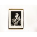 David Bowie: A Stefan Wallgren black and white limited edition photographic print, signed by the