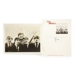 The Animals: A vintage 8"x10" black and white print with fan club stamp to the reverse, signed to