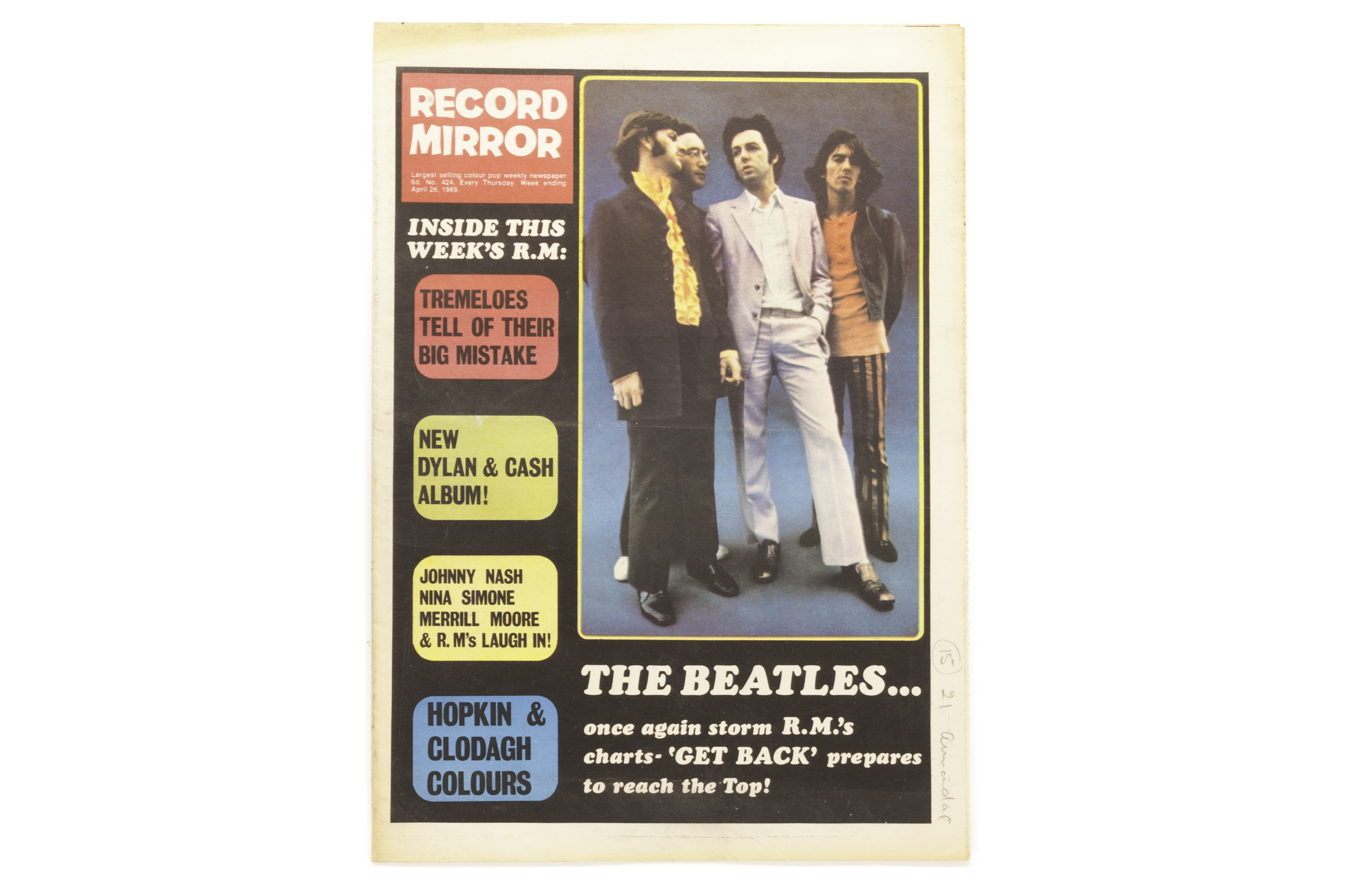 Record Mirror Magazine: approx one hundred and ten issues from the 1965 to 1969, mainly in very good