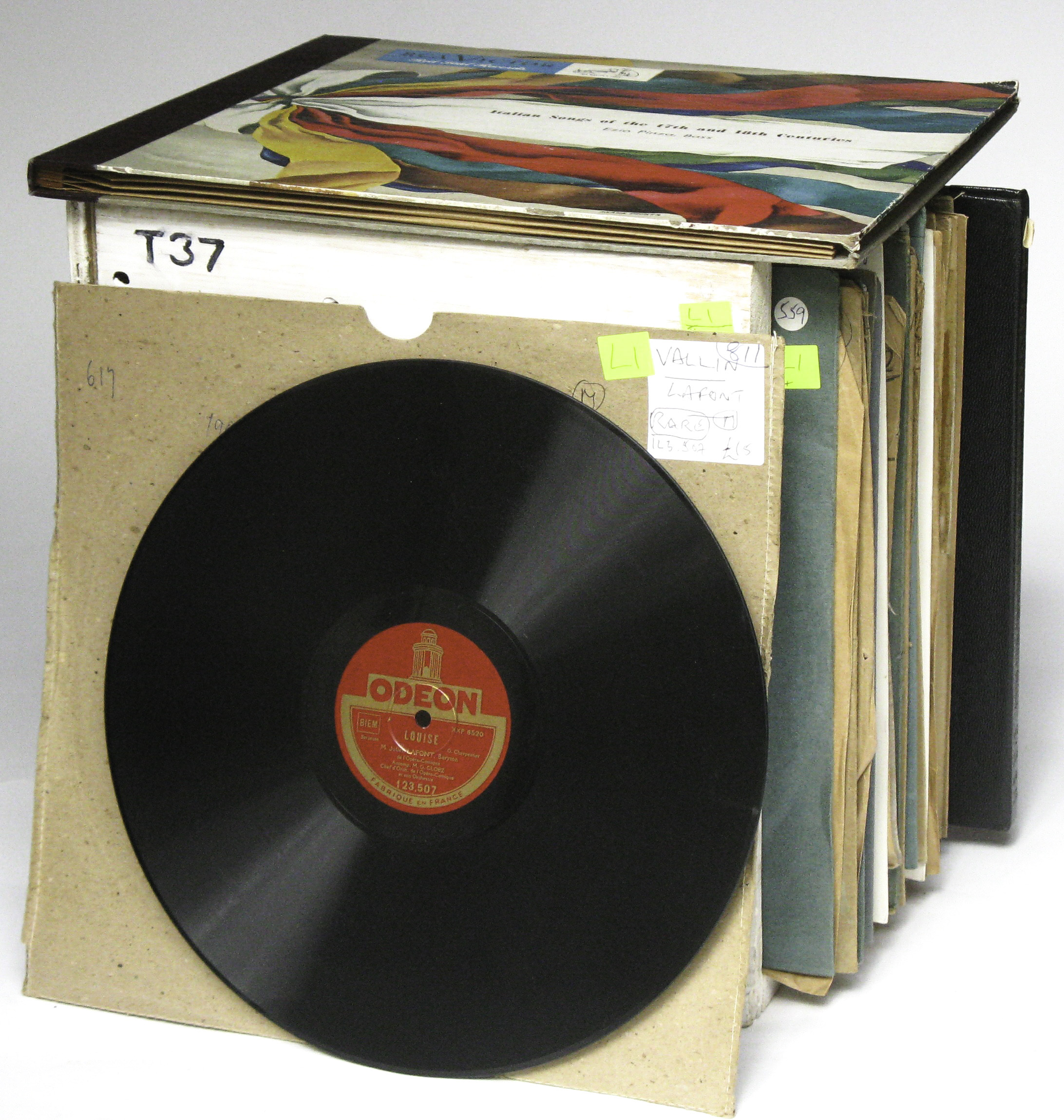 Vocal records, 12-inch: sixty-nine, by Lugo (3), Lorenz (3),Lafont (2),Licette, Leoni, Lilli Lehmann