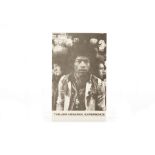 Jimi Hendrix Experience: Original Track Records black and white promo card in excellent condition